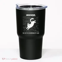 Funny SchröDingerS Cat Quantum Physics Scientists Nerd Tumbler thumb 0