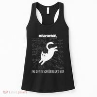 Funny SchröDingerS Cat Quantum Physics Scientists Nerd Women's Tank Top thumb 0