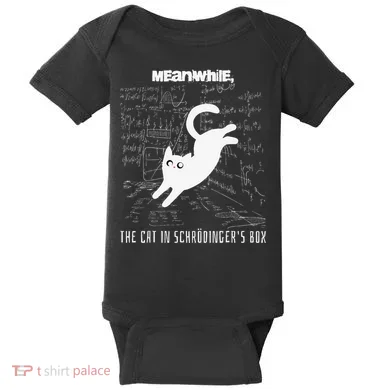 Funny SchröDingerS Cat Quantum Physics Scientists Nerd Baby Bodysuit