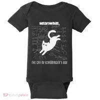 Funny SchröDingerS Cat Quantum Physics Scientists Nerd Baby Bodysuit thumb 0