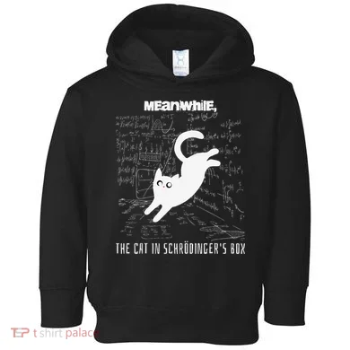 Funny SchröDingerS Cat Quantum Physics Scientists Nerd Toddler Hoodie