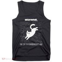 Funny SchröDingerS Cat Quantum Physics Scientists Nerd Tank Top thumb 0
