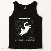 Funny SchröDingerS Cat Quantum Physics Scientists Nerd Tank Top thumb 2