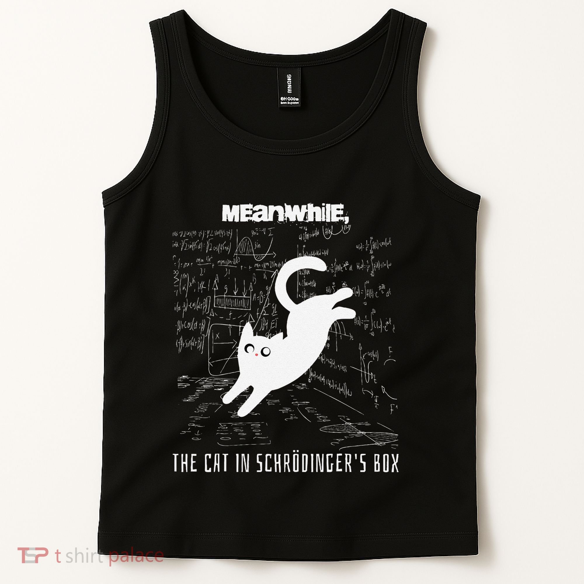 Funny SchröDingerS Cat Quantum Physics Scientists Nerd Tank Top