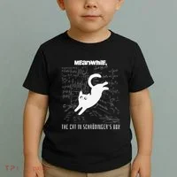 Funny SchröDingerS Cat Quantum Physics Scientists Nerd Toddler T-Shirt thumb 2