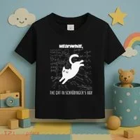 Funny SchröDingerS Cat Quantum Physics Scientists Nerd Toddler T-Shirt thumb 3