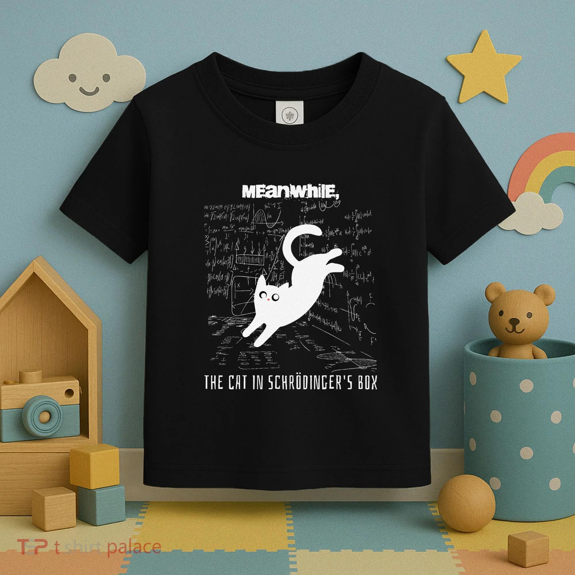 Funny SchröDingerS Cat Quantum Physics Scientists Nerd Toddler T-Shirt