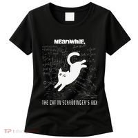 Funny SchröDingerS Cat Quantum Physics Scientists Nerd Women's T-Shirt thumb 0