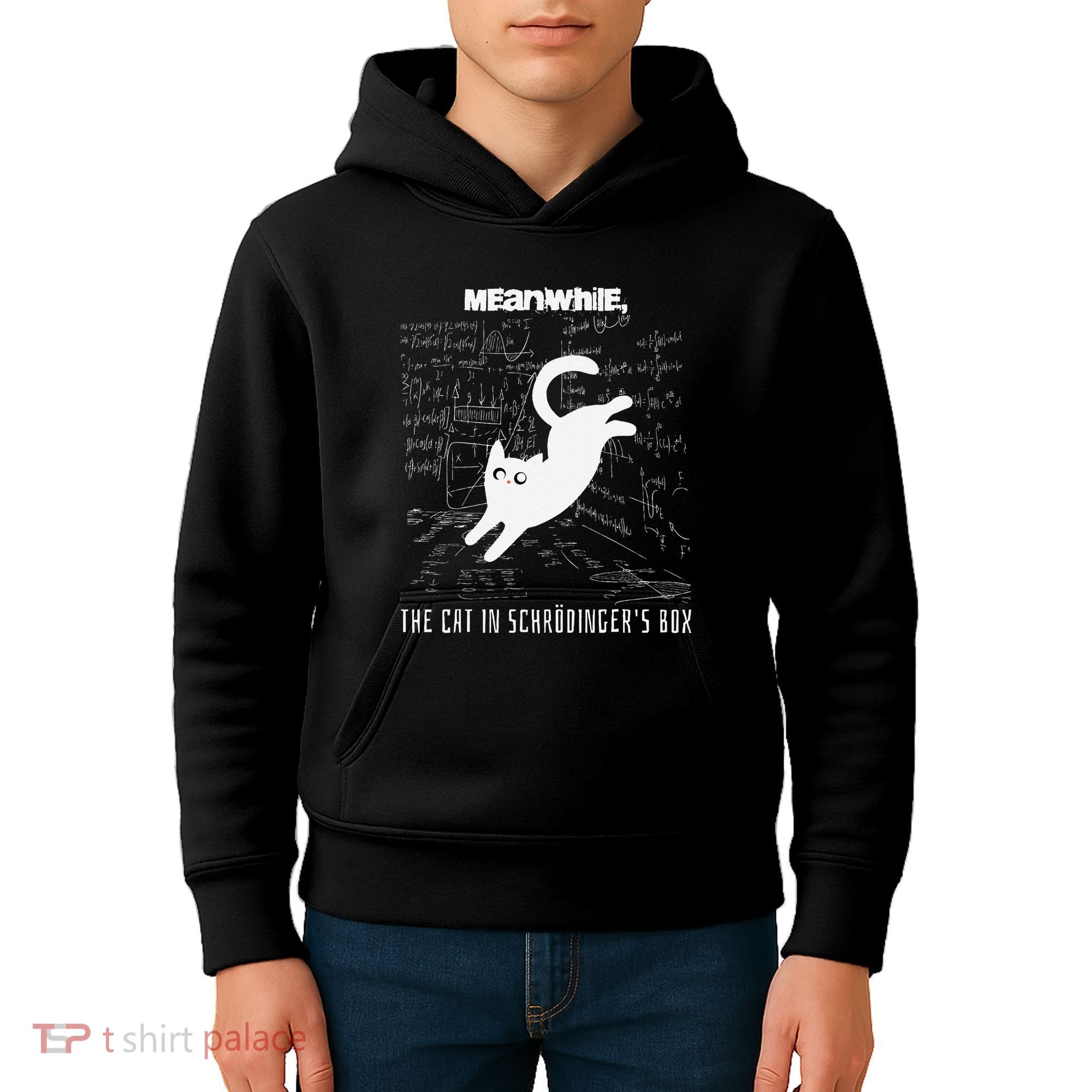 Funny SchröDingerS Cat Quantum Physics Scientists Nerd Kids Hoodie