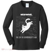 Funny SchröDingerS Cat Quantum Physics Scientists Nerd Kids Long Sleeve Shirt thumb 0