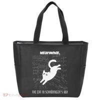 Funny SchröDingerS Cat Quantum Physics Scientists Nerd Tote Bag thumb 0