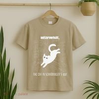 Funny SchröDingerS Cat Quantum Physics Scientists Nerd T-Shirt thumb 2