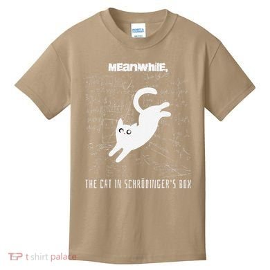Funny SchröDingerS Cat Quantum Physics Scientists Nerd Kids T-Shirt
