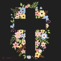 Floral Spring Cross Christianity Women's Sweatshirt thumb 2