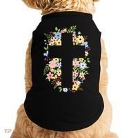 Floral Spring Cross Christianity Doggie Tank thumb 0