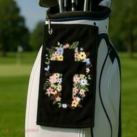 Floral Spring Cross Christianity Golf Towel thumb 2