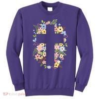 Floral Spring Cross Christianity Sweatshirt thumb 0
