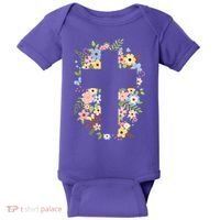 Floral Spring Cross Christianity Baby Bodysuit thumb 0