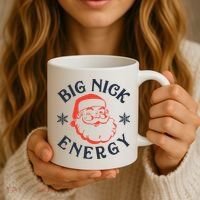 Festive Santa Claus Pajama Set for the Holidays Coffee Mug thumb 3