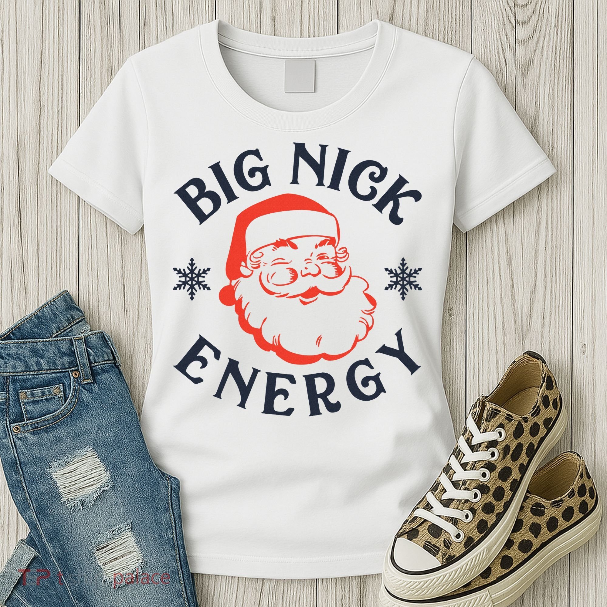 Festive Santa Claus Pajama Set for the Holidays Women's T-Shirt