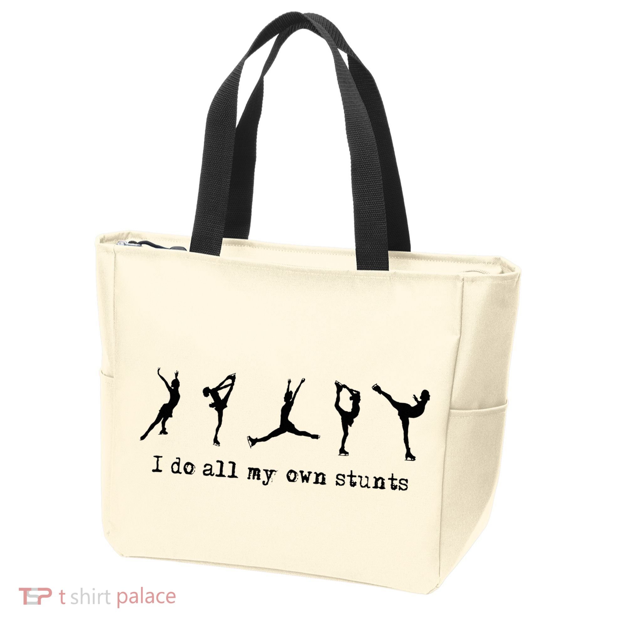 Figure Skating Cute Funny Ice Skating Tote Bag