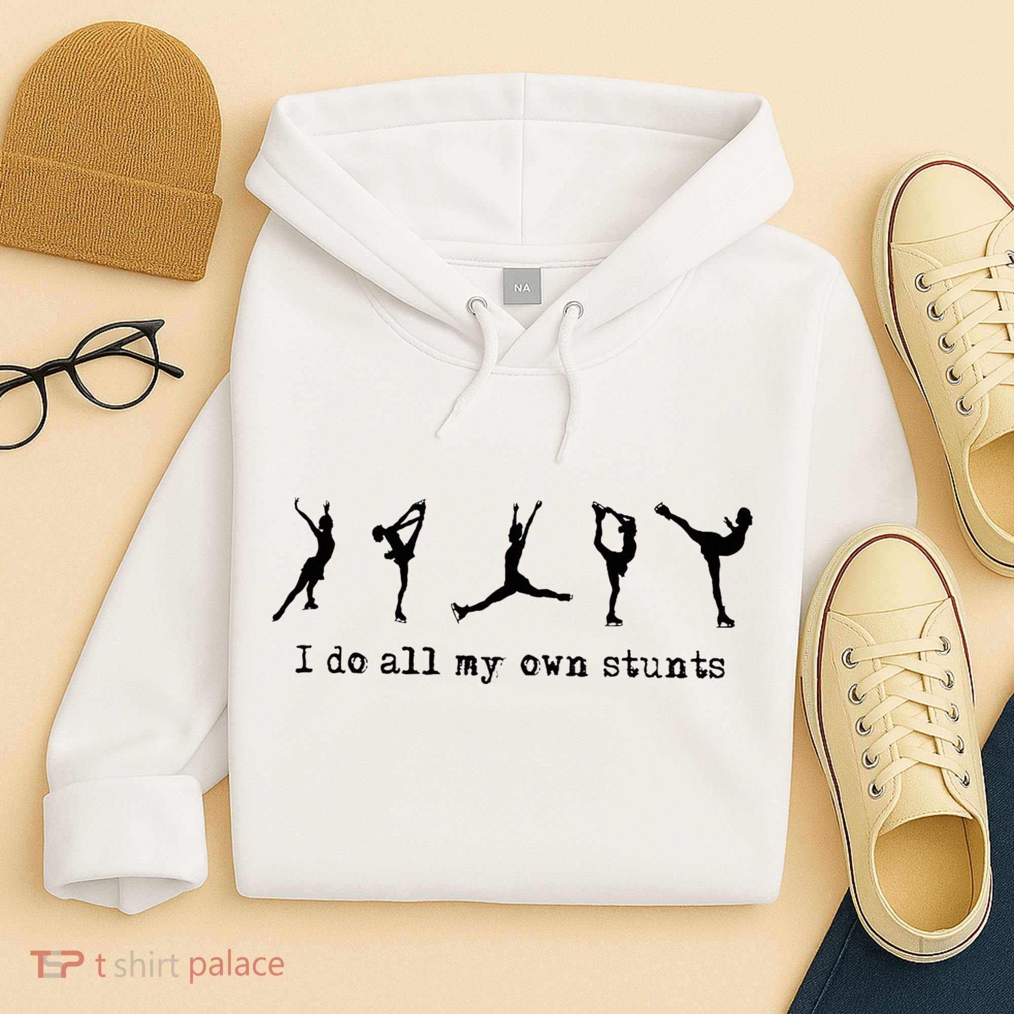 Figure Skating Cute Funny Ice Skating Hoodie