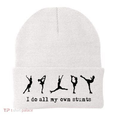 Figure Skating Cute Funny Ice Skating Beanie