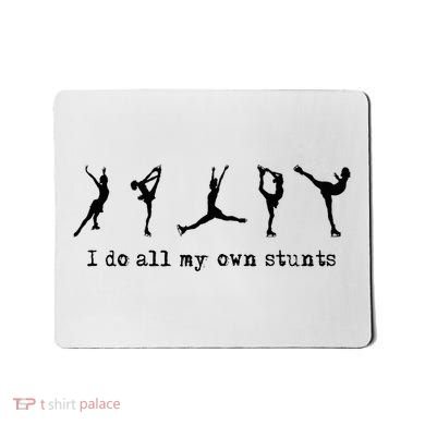 Figure Skating Cute Funny Ice Skating Mousepad