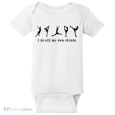 Figure Skating Cute Funny Ice Skating Baby Bodysuit