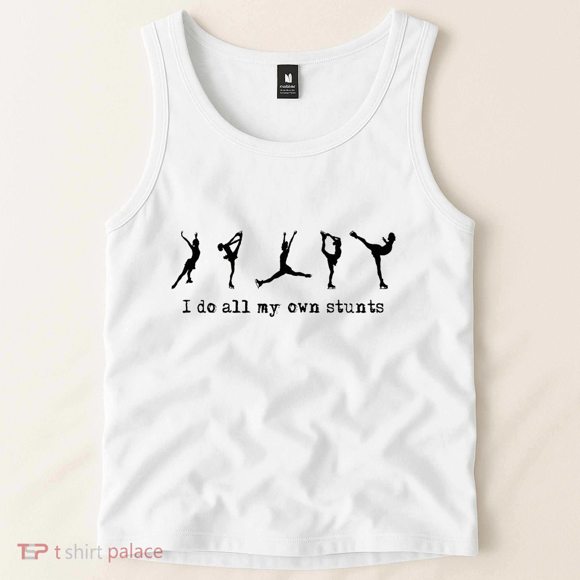 Figure Skating Cute Funny Ice Skating Tank Top