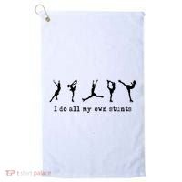 Figure Skating Cute Funny Ice Skating Golf Towel thumb 0