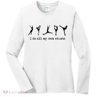 Figure Skating Cute Funny Ice Skating Women's Long Sleeve Shirt