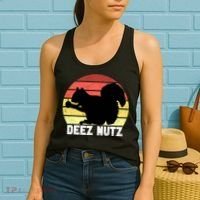 Funny Saying Deez Nutz Christmas Gopher Ugly Xmas Women's Tank Top thumb 2