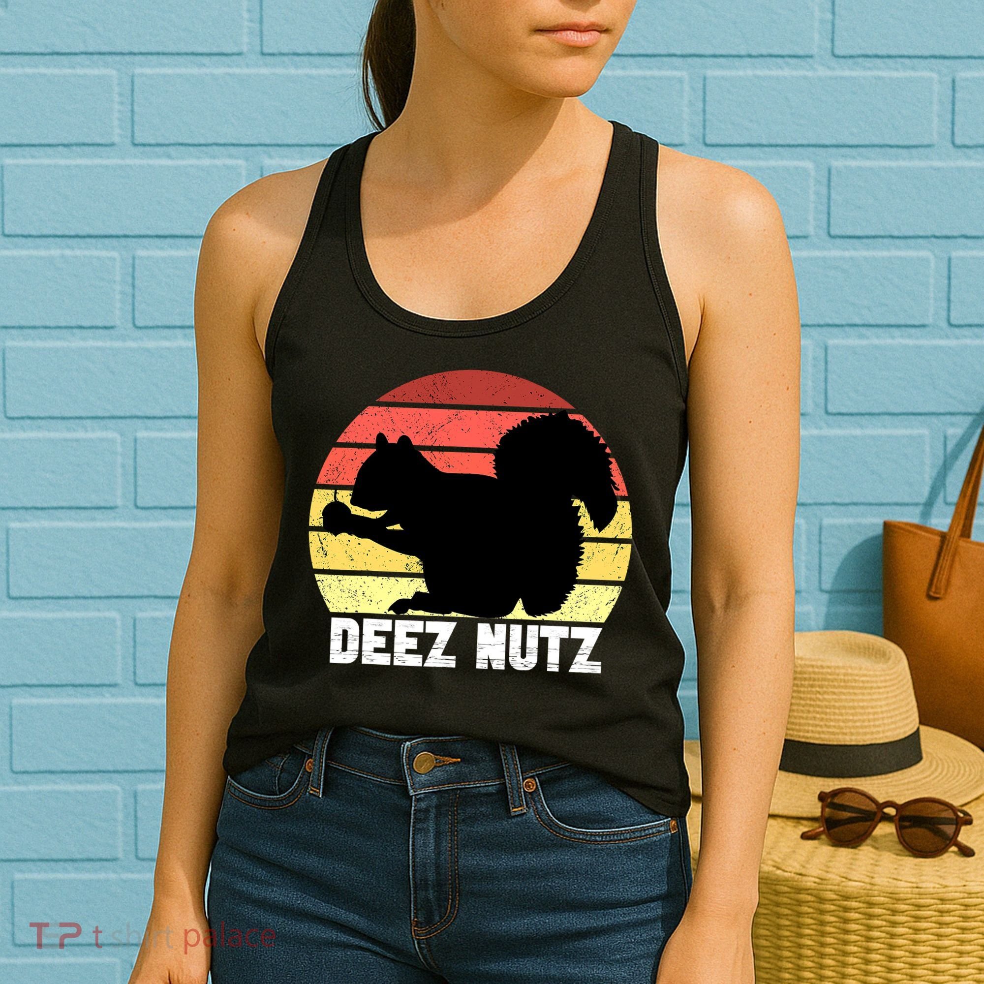 Funny Saying Deez Nutz Christmas Gopher Ugly Xmas Women's Tank Top