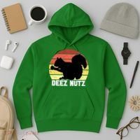 Funny Saying Deez Nutz Christmas Gopher Ugly Xmas Hoodie thumb 3