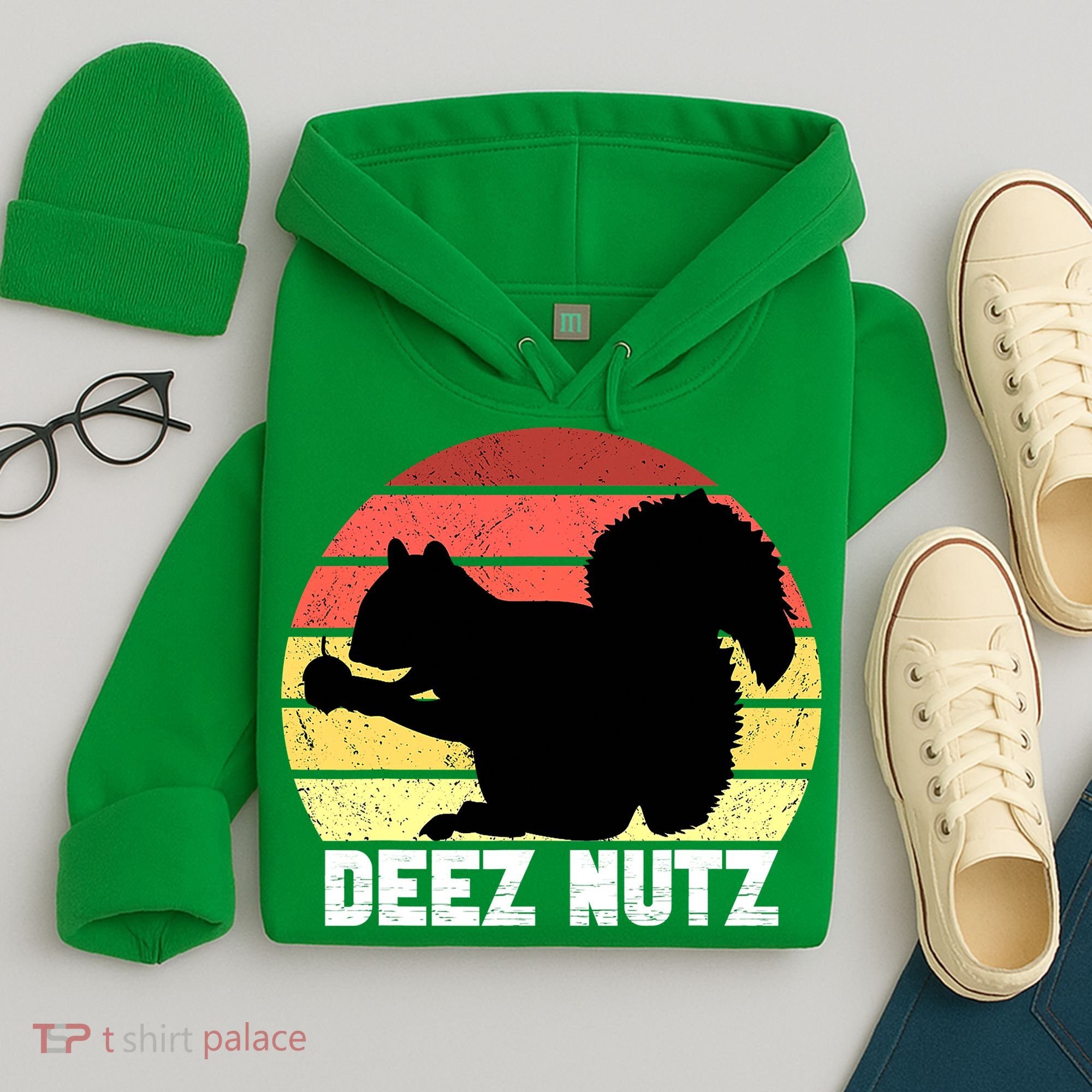 Funny Saying Deez Nutz Christmas Gopher Ugly Xmas Hoodie