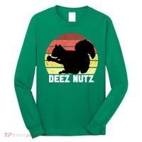 Funny Saying Deez Nutz Christmas Gopher Ugly Xmas Long Sleeve Shirt thumb 0