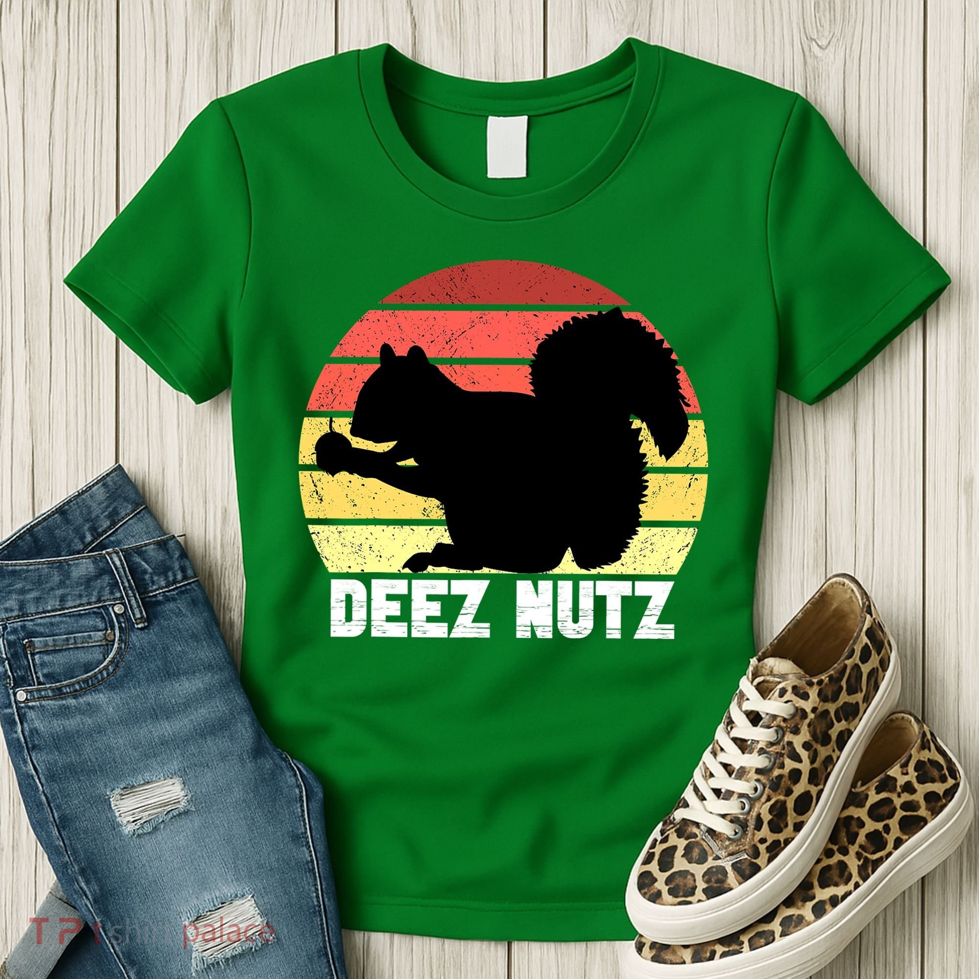 Funny Saying Deez Nutz Christmas Gopher Ugly Xmas Women's T-Shirt