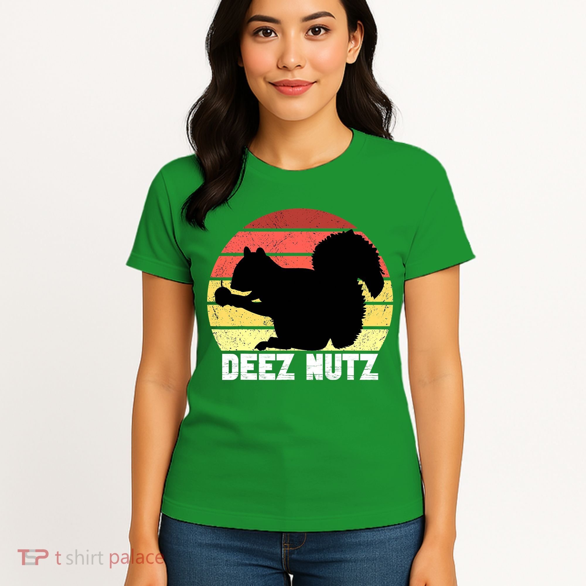 Funny Saying Deez Nutz Christmas Gopher Ugly Xmas Women's T-Shirt
