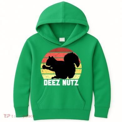 Funny Saying Deez Nutz Christmas Gopher Ugly Xmas Kids Hoodie