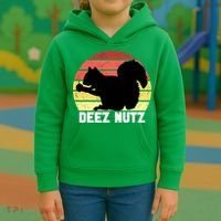 Funny Saying Deez Nutz Christmas Gopher Ugly Xmas Kids Hoodie thumb 3