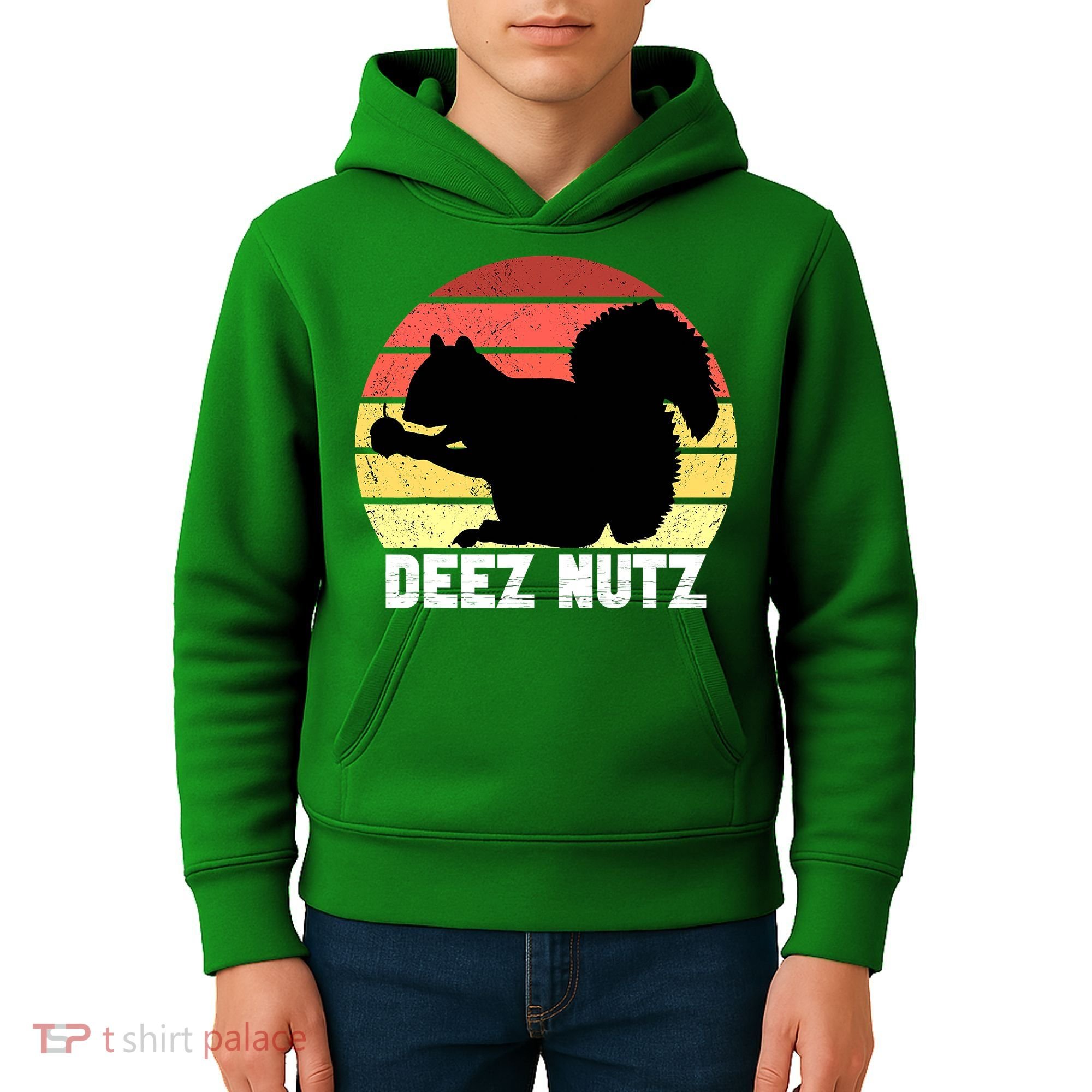 Funny Saying Deez Nutz Christmas Gopher Ugly Xmas Kids Hoodie
