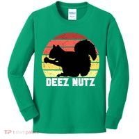 Funny Saying Deez Nutz Christmas Gopher Ugly Xmas Kids Long Sleeve Shirt thumb 0