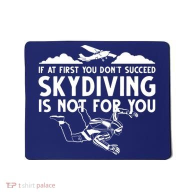 Funny Skydiving Design For Men Women Skydiver Skydive Lovers Mousepad