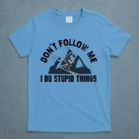 Funny Skiing Don't Follow Me I Do Stupid Things Snowboard Great Gift T-Shirt thumb 4