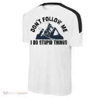 Funny Skiing Don't Follow Me I Do Stupid Things Snowboard Great Gift Sport-Tek Competitor United Soccer Jersey thumb 2