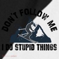 Funny Skiing Don't Follow Me I Do Stupid Things Snowboard Great Gift Sport-Tek Competitor United Soccer Jersey thumb 4