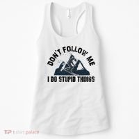 Funny Skiing Don't Follow Me I Do Stupid Things Snowboard Great Gift Women's Tank Top thumb 0