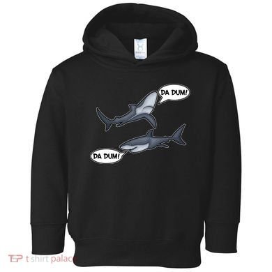 Funny Shark Da Dum Da Dum Toddler Hoodie