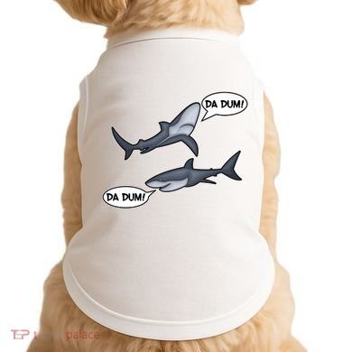 Funny Shark Da Dum Da Dum Doggie Tank